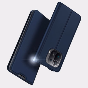 DUX DUCIS Skin Pro raamaturiiuli tüüpi ümbris Xiaomi Mi 11 Pro jaoks sinine