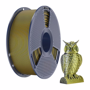 Sunlu PLA+ Silk kahevärviline filament (must ja kuldne)