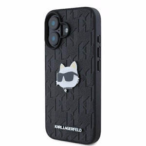 Karl Lagerfeld Monogram Choupette Head Pin iPhone 16 Ümbris - must
