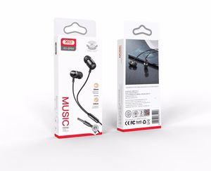XO juhtmega earphones EP64 jack 3,5 mm must
