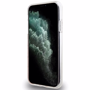 Hello Kitty IML Gradient Electrop Crowded Kitty Head Ümbris jaoks iPhone 11 / Xr - Roosa