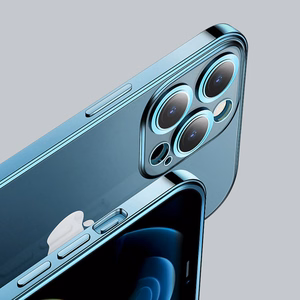 Joyroom Chery Mirror Чехол для iPhone 13 Pro металлическая рамка серебряный (JR-BP908 silver)