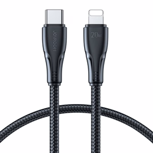 USB kaabel Joyroom „A11“ must „Type-C / Lightning“ 25cm (kuni 20W)