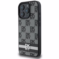 DKNY Checkered Pattern & Printed Stripes Ümbris jaoks iPhone 16 Pro Max - Must