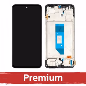 LCD ekraan sobib seadmele Xiaomi Redmi Note 14 4G (EU version) raamiga / Midnight Black / OEM