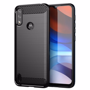 Carbon Case Flexible Cover Sleeve Motorola Moto E7i Power must
