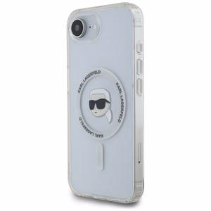 Karl Lagerfeld IML Metal Karl Head MagSafe Ümbris jaoks iPhone 16e Valge