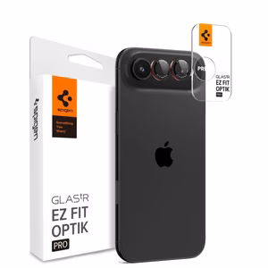 Spigen Optik Pro L-Series 2-pack iPhone Air Lens Glass - Must and Punane
