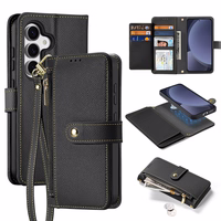 Dux Ducis Lawa Leather Ümbris jaoks Samsung Galaxy S25+ with Detachable Magnetic Wallet - must