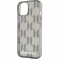 Karl Lagerfeld IML Mono KL Pattern & Cord ümbris jaoks iPhone 15 / 14 / 13 - must