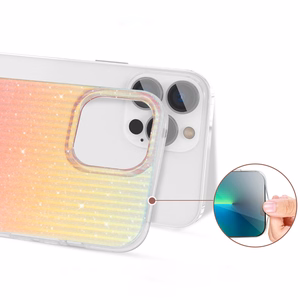 Kingxbar Travel Series luksuslik ja elegantne ümbris iPhone 13 Pro oranž (päikeseloojang)