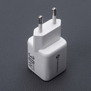 Phone laadija Forcell F-Energy Mini GaN III USB C + USB A QC4.0 PD 30W VT-35 valge 0INT