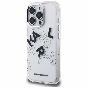 Karl Lagerfeld IML Sketched Graphic Ümbris jaoks iPhone 16 Pro - Clear
