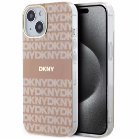 DKNY IML Mono & Stripe MagSafe ümbris jaoks iPhone 15 / 14 / 13 - roosa