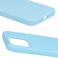 Silicone Lite Ümbris jaoks Iphone 15 Plus light sinine