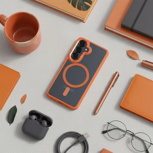 ROAR case MAG BUMPER compatible with MagSafe for SAMSUNG S26 orange