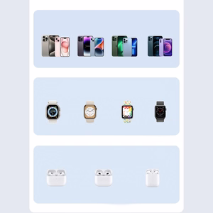 Duzzona W20 15W 4in1 inductive charger for iPhone / AirPods / Apple Watch with night lamp - white