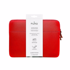 Puro Slim Pocket 13" sülearvutikott - punane