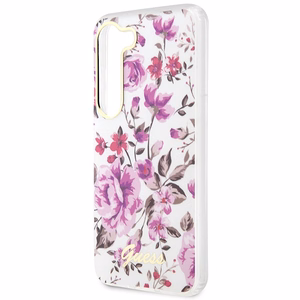 Guess GUHCS23MHCFWST S23+ S916 белый/белый жёсткий чехол Flower Collection