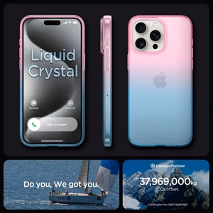 Spigen Liquid Crystal iPhone 15 Pro Ümbris - roosa/sinine