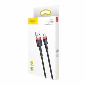 Baseus Cafule Micro USB cable 1.5A 2m (Punane+Must)