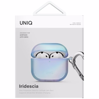 Uniq Iridescia ümbris jaoks AirPods 4 Hang Ümbris - holo sinine
