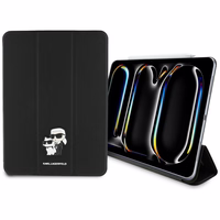Karl Lagerfeld Saffiano Magnetic Karl & Choupette iPad Pro 11" 2024 Book Cover Ümbris - must