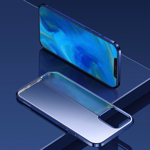 Joyroom Uus ilus seeria ultra õhuke ümbris galvaniseeritud raamiga iPhone 12 Pro Max jaoks must (JR-BP796)