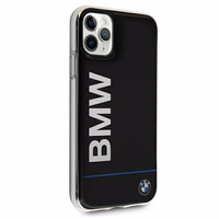 BMW Signature trükitud logo ümbris iPhone 11 Pro Max'ile - must