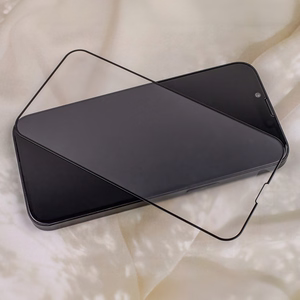 Karastatud klaas 6D matte jaoks iPhone 12 Mini 5.4'' must raamiga