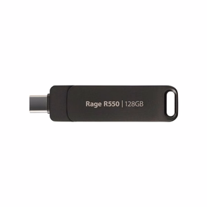 USB mälupulk PATRIOT Rage R550 128GB 100 MB/S USB A+C pööratav disain (PE128GR550DSAD) must