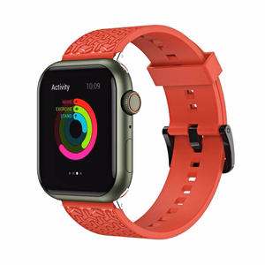 Apple Watch 42 / 44 / 45 mm kellarihm Y käepael Apple Watchile - punane