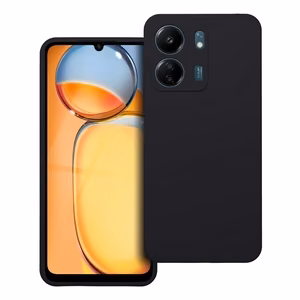 Silikoonist 2 mm ümbris Xiaomi Redmi 13C jaoks, must