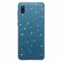 Crystal Glitter Ümbris jaoks Samsung Galaxy A02 Hõbedane