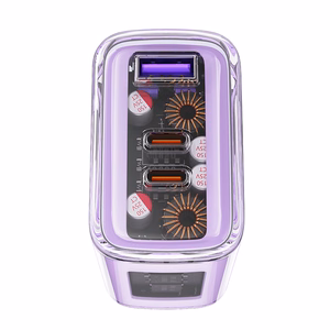 Acefast Laadija GaN 65W 3 ports (1xUSB, 2xUSB C) hall (A45)