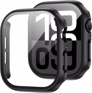 Tech-Protect Defense360 Karastatud klaas Ümbris jaoks Apple Watch 10 (42mm) - must
