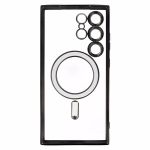 Metallic Magsafe Ümbris jaoks Samsung Galaxy S24 Must