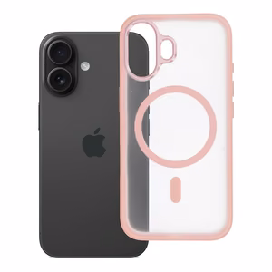 Чехол iPhone 16 Flexline Mag Cover, совместимый с MagSafe, розовый