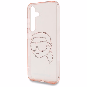 Karl Lagerfeld Rhinestones K. Head Logo Samsung Galaxy S25 Ümbris roosa