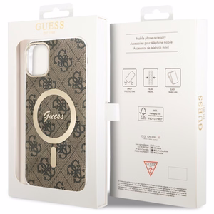 Guess GUHMN61H4STW iPhone 11 6.1" коричневый/коричневый hardcase 4G MagSafe