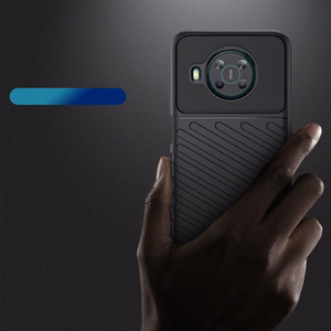 Thunder Case paindlik soomustatud kate Nokia X100 jaoks must