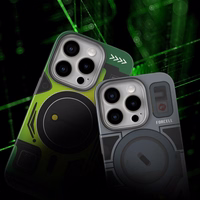 Ümbris jaoks Samsung S25 Forcell F-Protect Levels Dual Layer 4D technology compatible with Magsafe Military Drop-Test cyber roheline