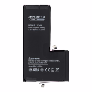 AmpSentrix Basic aku iPhone 11 Pro Max jaoks (suure mahutavusega 4550mAh)