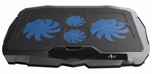 Cooling alus for laptop ART P4 2 x USB A LED must