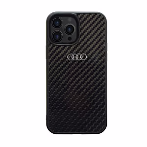 Audi Carbon Fiber iPhone 14 Pro 6.1" must/must hardcase AU-TPUPCIP14P-R8/D2-BK