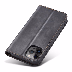 Magnet Fancy Case Case iPhone 12 Pro Max ümbris rahakott kaardihoidja must