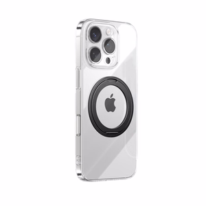 Тонкий чехол Joyroom JR-16JL6 для iPhone 16 Pro Max совместимый с MagSafe с кольцом 360° (чёрный)