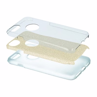 Glitter 3in1 ümbris jaoks Xiaomi Redmi 14C 4G/ 14C 5G / Redmi A4 / POCO C75 kuldne