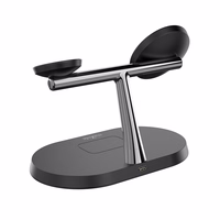 Maxlife MXWC-03 magnetiline traadita laadija 15W must 3in1