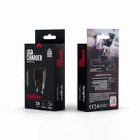 Maxlife MXTC-01 laadija 1x USB 2.1A must